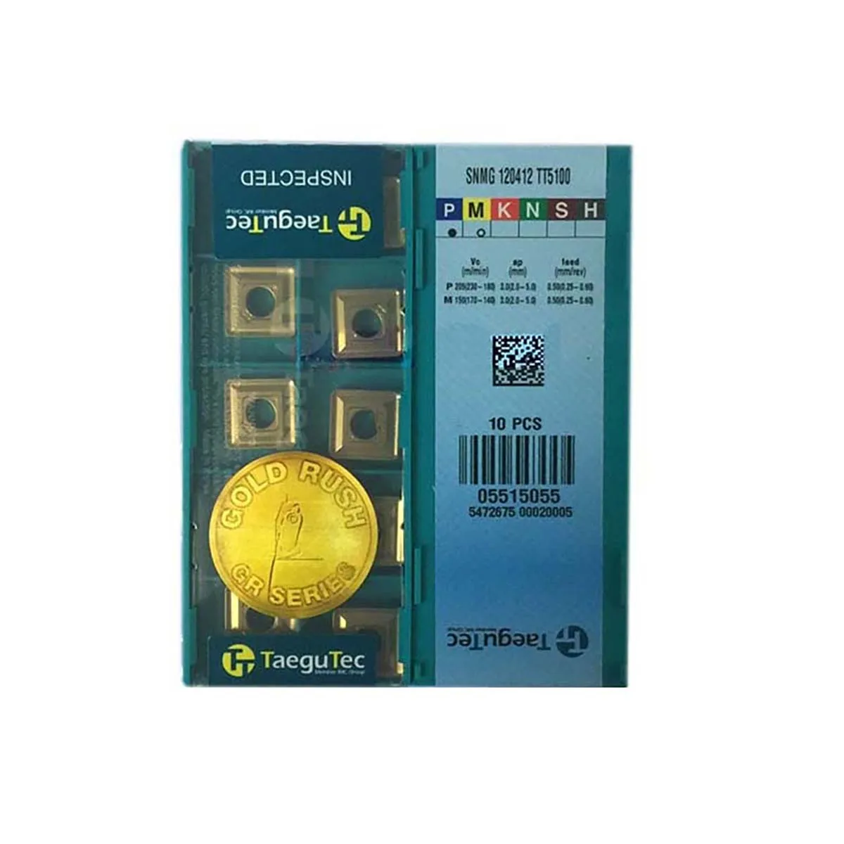 

TaeguTec Original Turning Insert SNMG TT5080 TT5100 SNMG120408-MT TT5080 SNMG120412 TT5100
