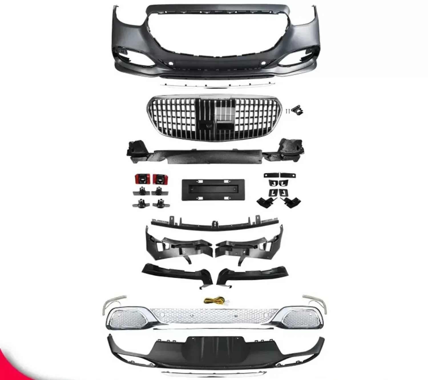 

Car Body kit front bumper surrounded for Mercedes Benz E-Class E260L E300L E350el 21-23 modified Maybach Radiator grille