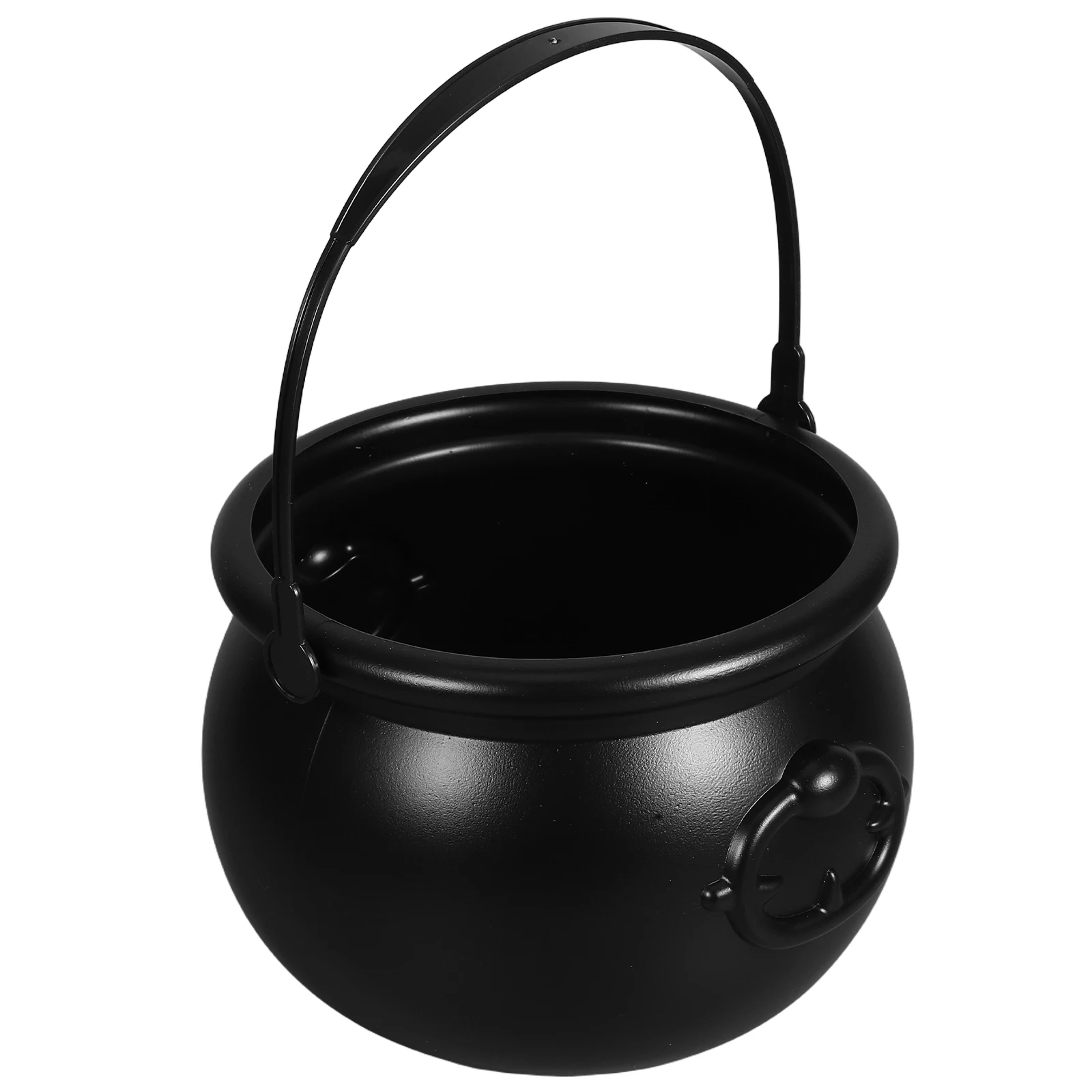 

Witch Barrel Black Candy Bucket Halloween Pot Jar Holder Bowls for Food Buckets Scary Decor Plastic Craft Unique Shape