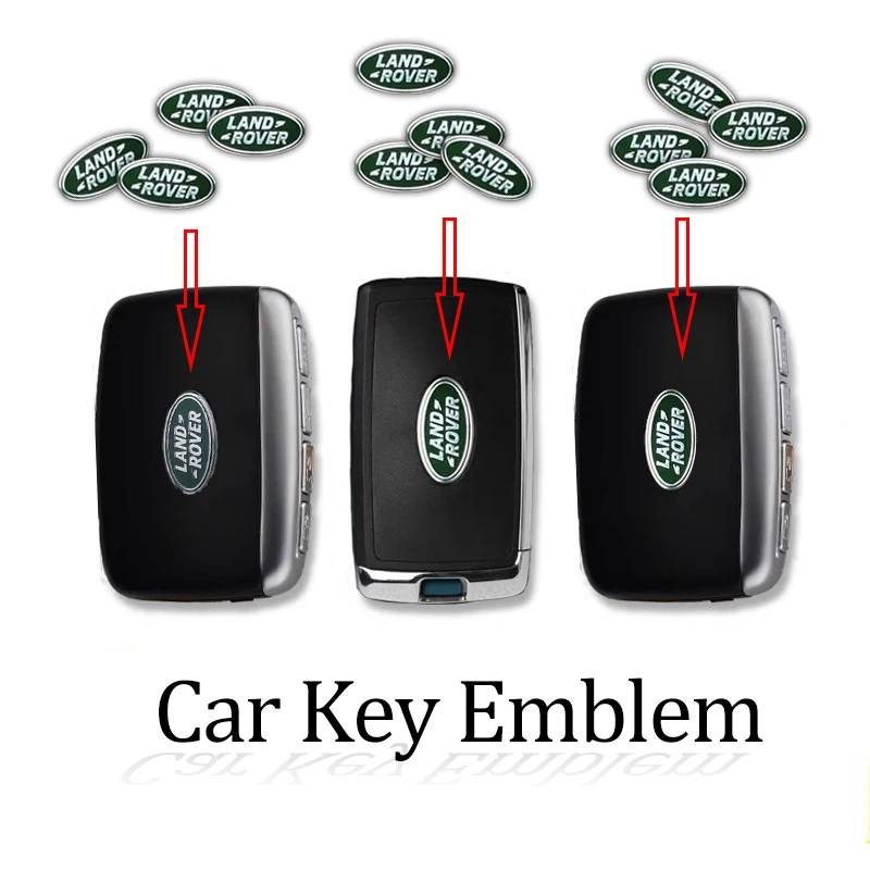 Car Key Emblem Stickers Remote Control Keys Metal Logo Accessories For Land Rover Discovery 2 3 4 Range Rover Freelander SV SVR