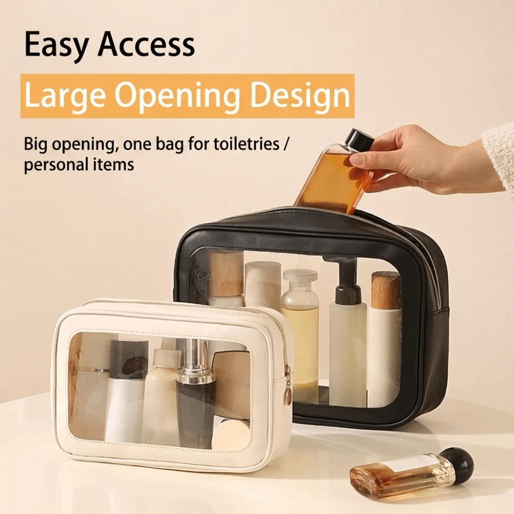 Simple Transparent Cosmetic Bag Large Capacity Waterproof Storage Bag Multi-Purpose Portable Wash Bag Outdoor