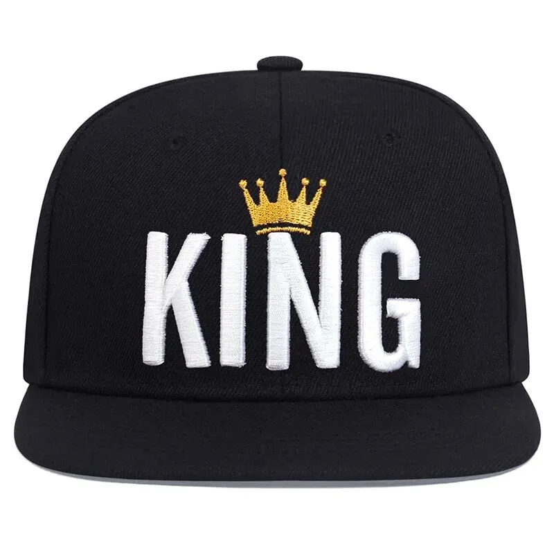 Unisex Crown KING Embroidery Hip-hop Hats Spring Autumn Outdoor Adjustable Casual Baseball Caps Sunscreen Hat