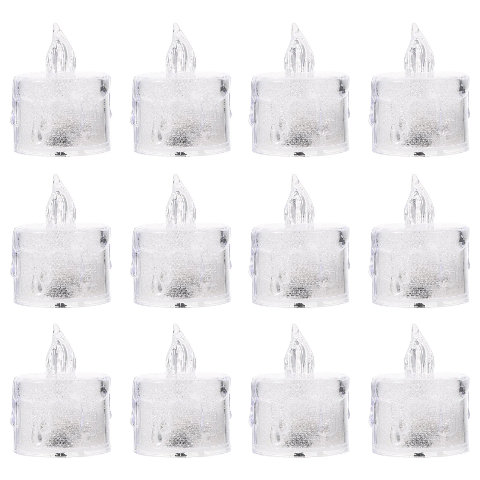

24Pcs Electronic Lights Small Simulation Electric Lamp Flameless Desktop Decor Romantic Atmosphere Decorative Lamp
