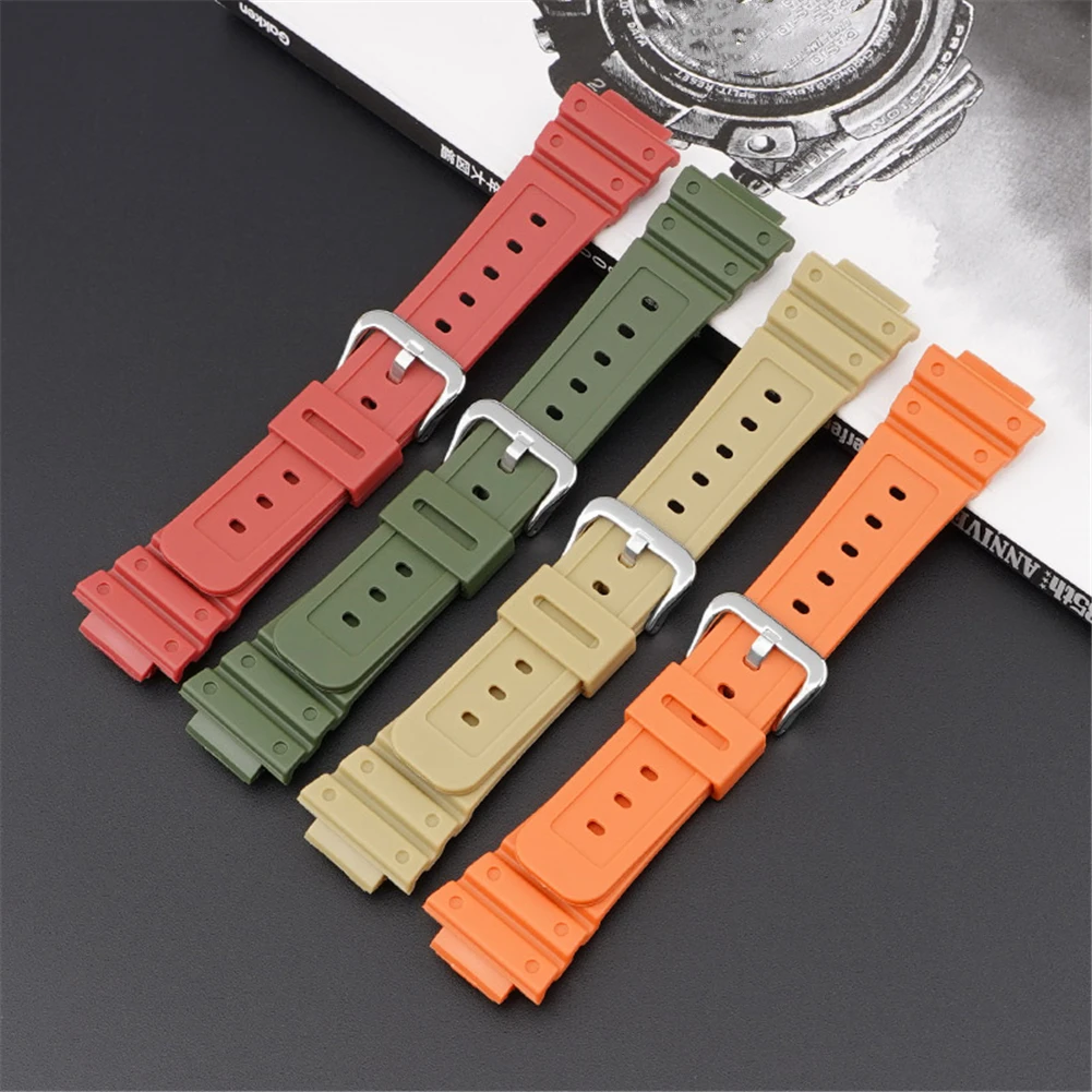 Pulseira de borracha macia para casio G-SHOCK dw5600 5000 5030 5700 GW-6900 gwm5610 GA-2100 esporte pulseira relógio pulseira tpu