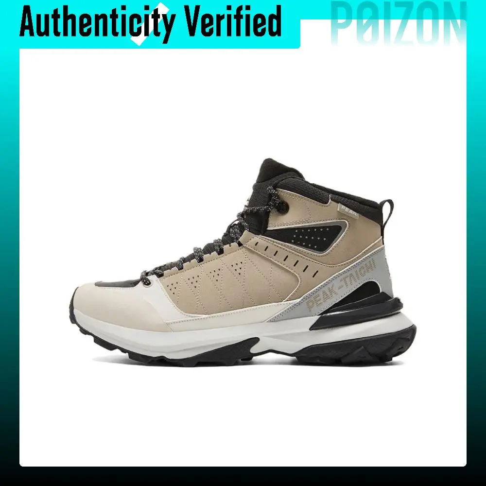 PEAK Taichi Wildland Fleece Lined Fashion Comfortable Slip Resistant Abrasion Resistant High top Hiking Shoes Men's DM540341-