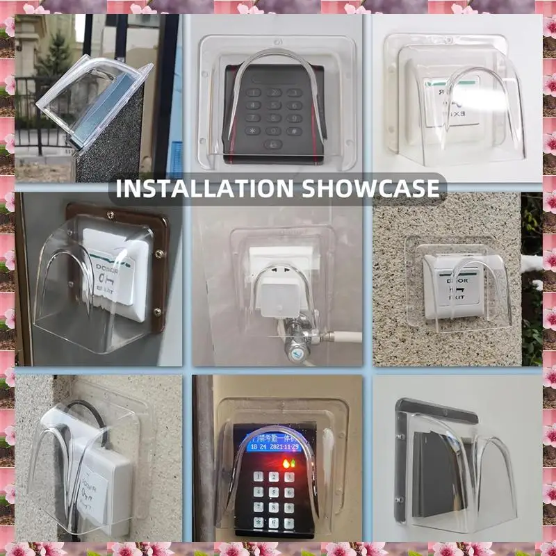 

2025 Model 86 Switch Waterproof Cover,Waterproof PC Rain Cover For Door Access Control Keypad Controller Rainproof Cover Easy In