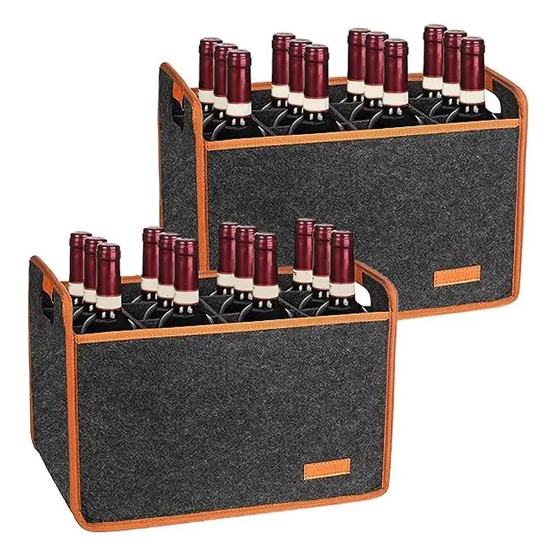 

ABZV-сумка для вина, 2 упаковки, 12 бутылок, изолированная термомягкая многоразовая сумка-переноска для хранения бутылок вина, путешествия