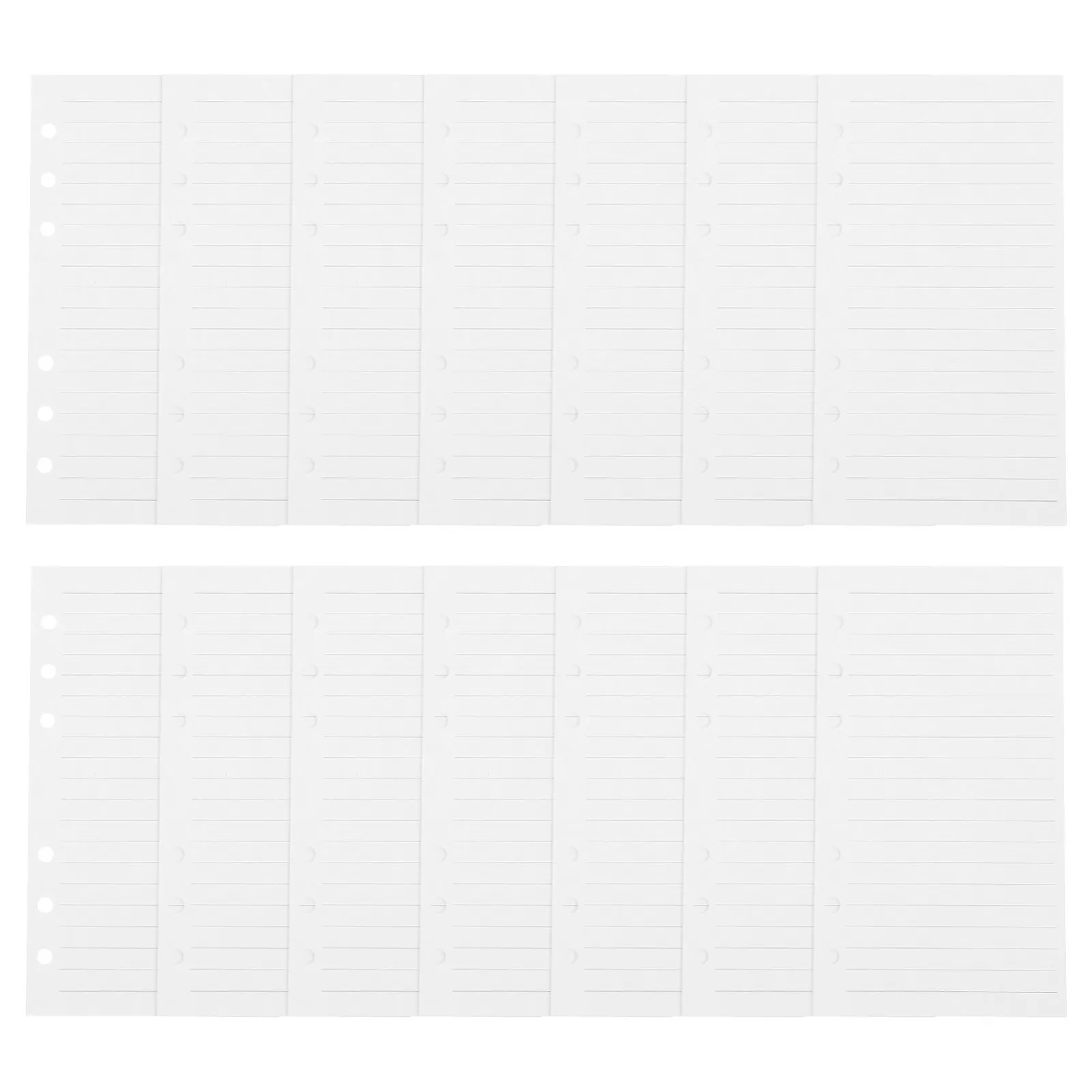 

45 Sheets Binder Paper A6 Loose Leaf 6-Hole Planner Refills Smooth Lined Notepad Replacement Inserts Office Wide Ruled Filler