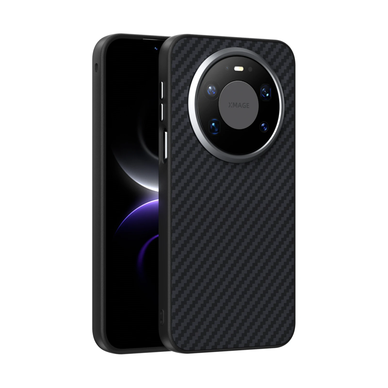 

For Huawei Mate 80 Pro Max Case Protective Carbon Fiber Shell Magsafe Mobile Phone Back Cover