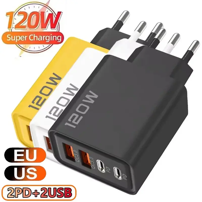 120W fast charger with USB-C port