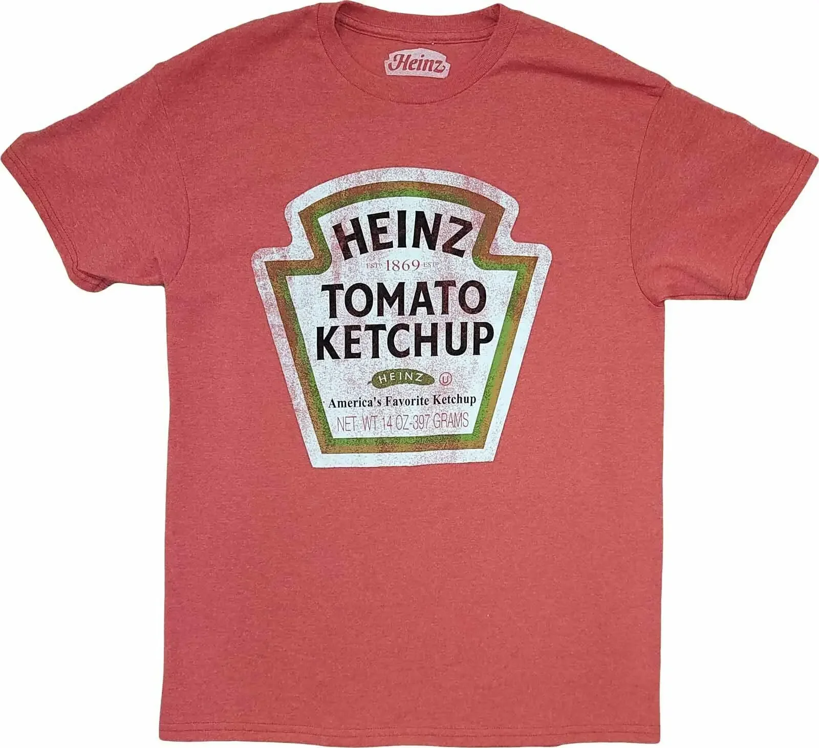 Mens Heinz Americas Favorite Ketchup Vintage Graphic T Shirt 80s 90s Tee New