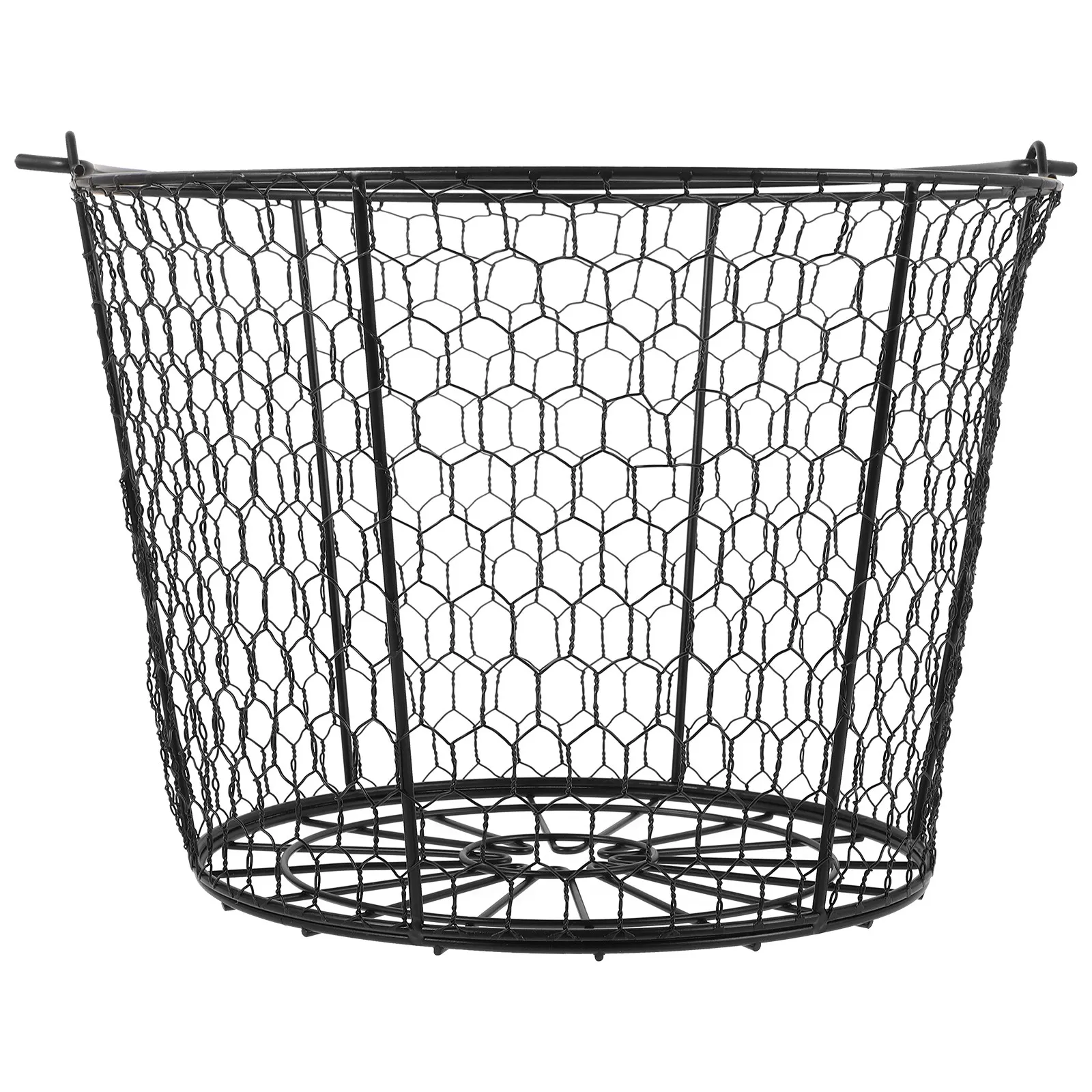 golf-ball-basket-stainless-steel-high-capacity-portable-carry-handle-outdoor-golfball-storage-container-balls-collecting-bucket