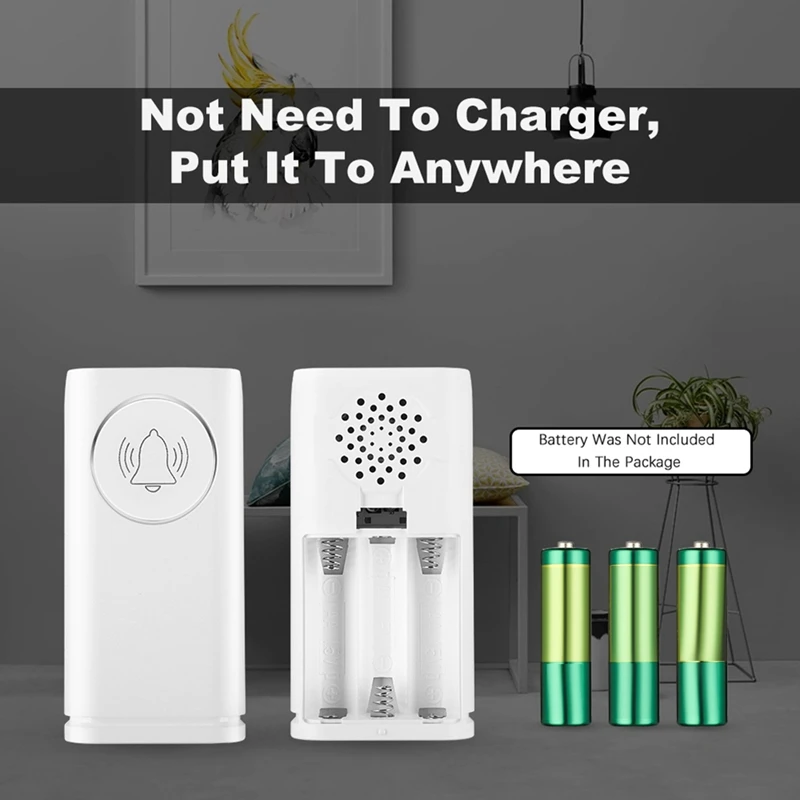 Top Deals Wireless Doorbell Waterproof IP65 Not Need To Charge Smart Door Bell Alarm Home Security Outdoor Welcome Door Chime