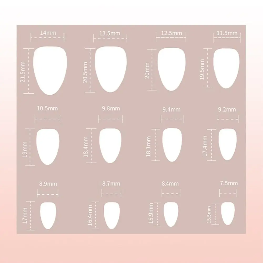 Faux ongles longs en amande, 24 pièces, motif Crocodile Rose Re, presse française sur les ongles, fleurs blanches simples, pointes irrégulières en feuille d'or