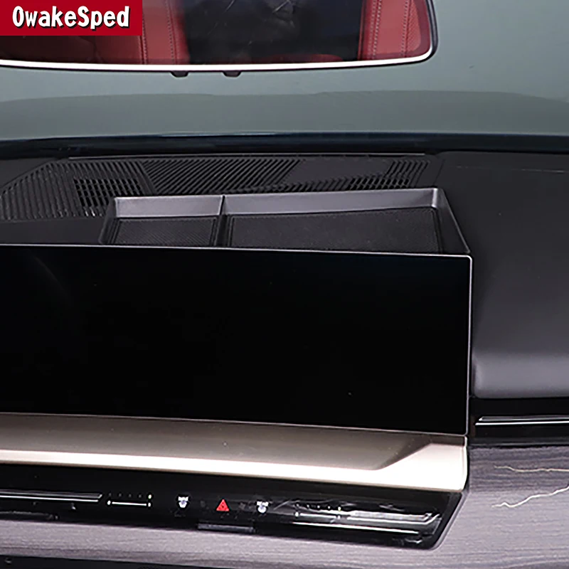 

Для BMW 5 серии i5 G60 2024 2025 ящик для хранения экрана центральной консоли черный автомобильный Стайлинг аксессуары для интерьера