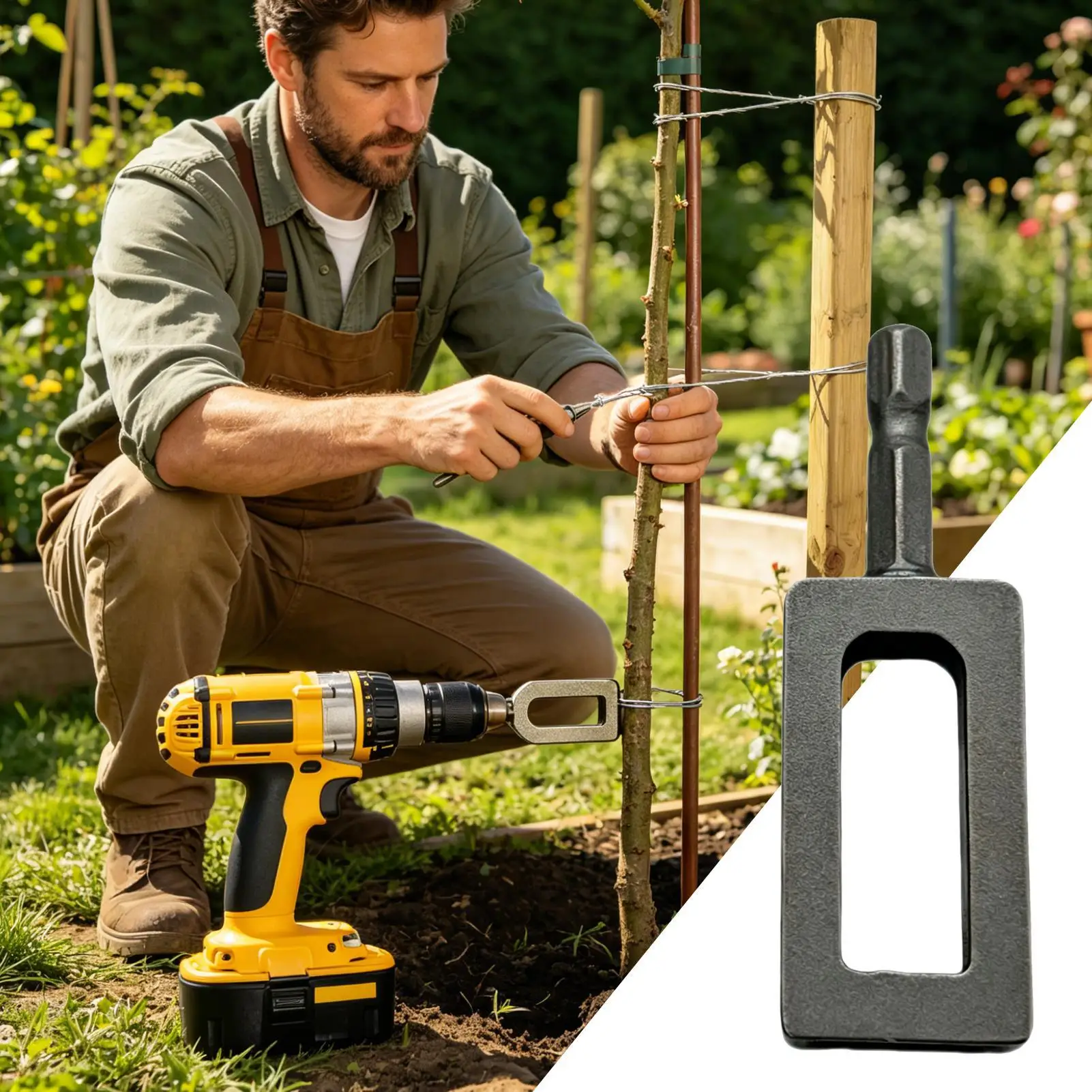 

Electric Drill Wire Twisting Tool Hexagonal Square Arc Wire Twisting and Winding Tool Quick Wire Tie and Knotting Tools