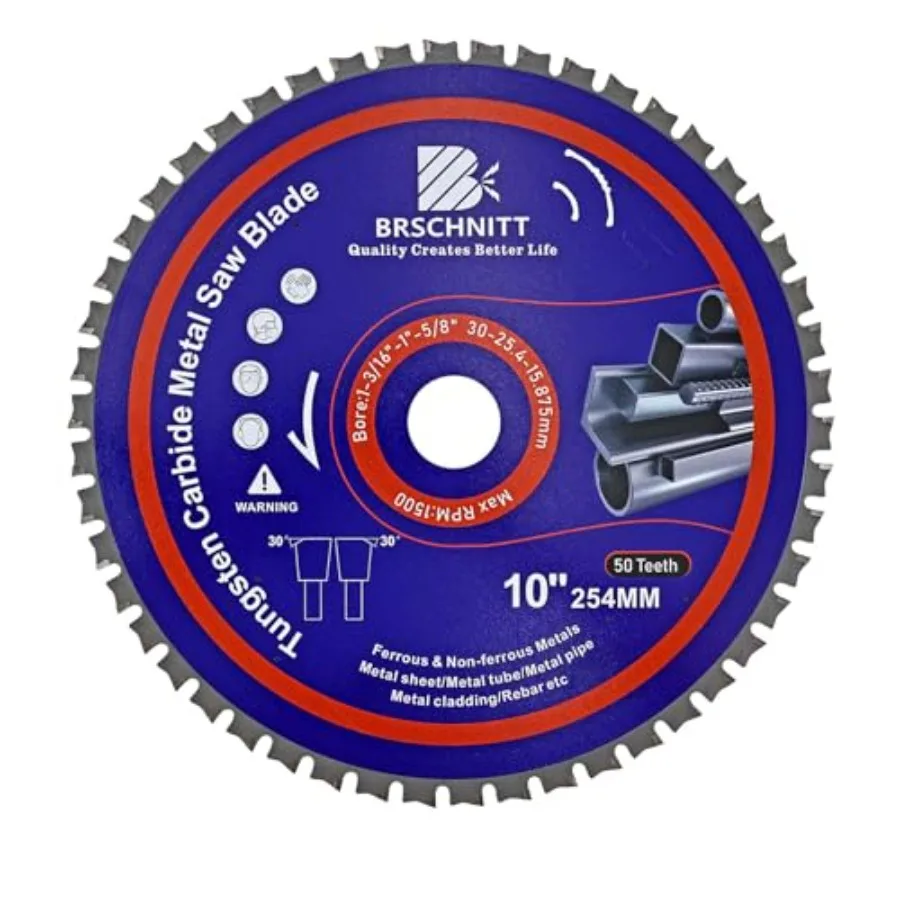 0" Metal Cutting Circular Saw Blade - Tungsten Carbide Tipped TCT Saw Blades for Iron Iron Pipe Ferrous Metals 0T Arbor:-/6"/"/