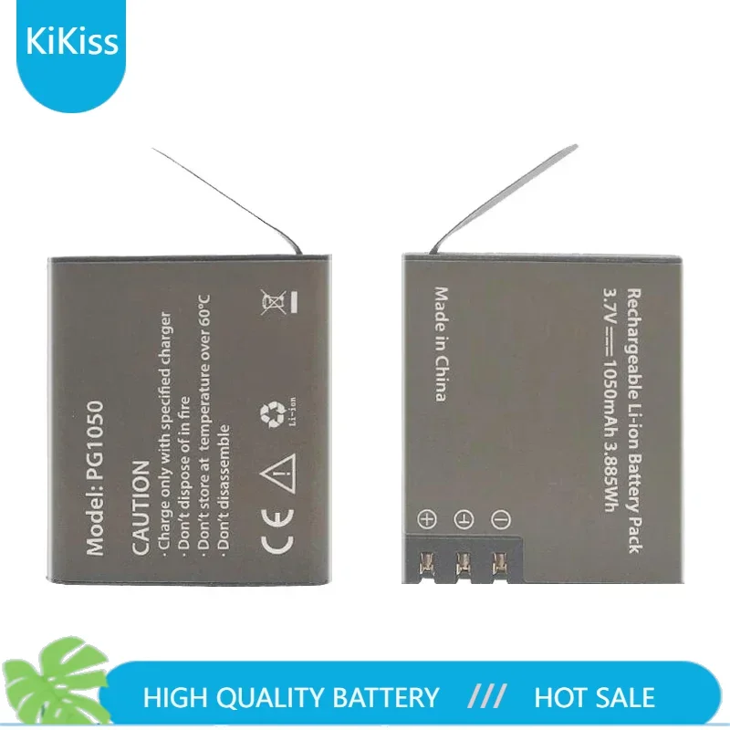 1050mAh Replacement Battery PG1050 for EKEN H9 H9R H3 H3R H8PRO H8R SJ4000 SJCAM SJ5000 M10 SJ5000X Camera