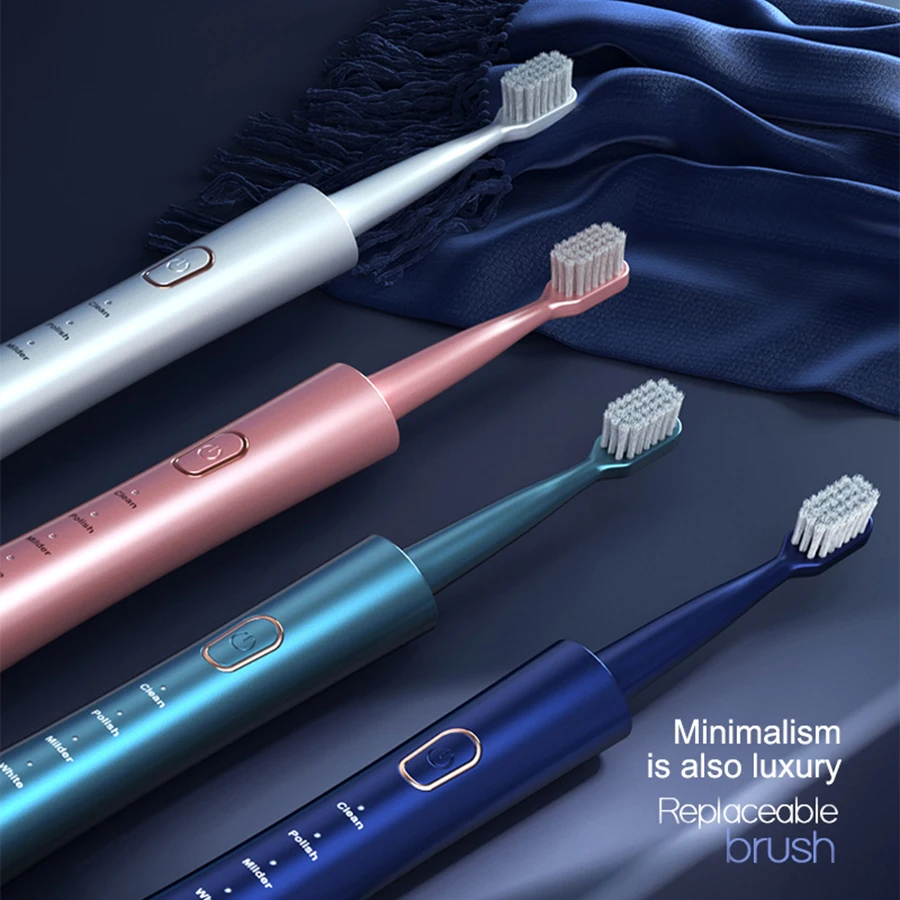 Adult Male and Female Electric Toothbrush Hollow Cup Motor Type-c Charging 5-gear Mode Sonic Electric Toothbrush image 3