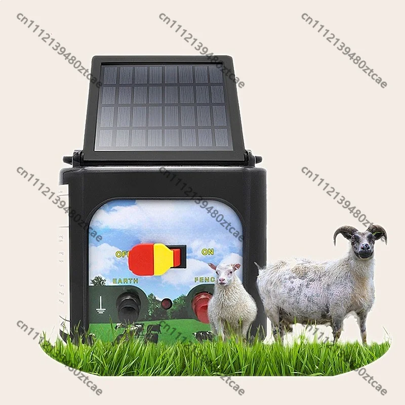 Electric Fence Energizer 0.15J Solar Powered Farm Voltage Controller for Cattle Horses Sheep Elephant Fence Accessories