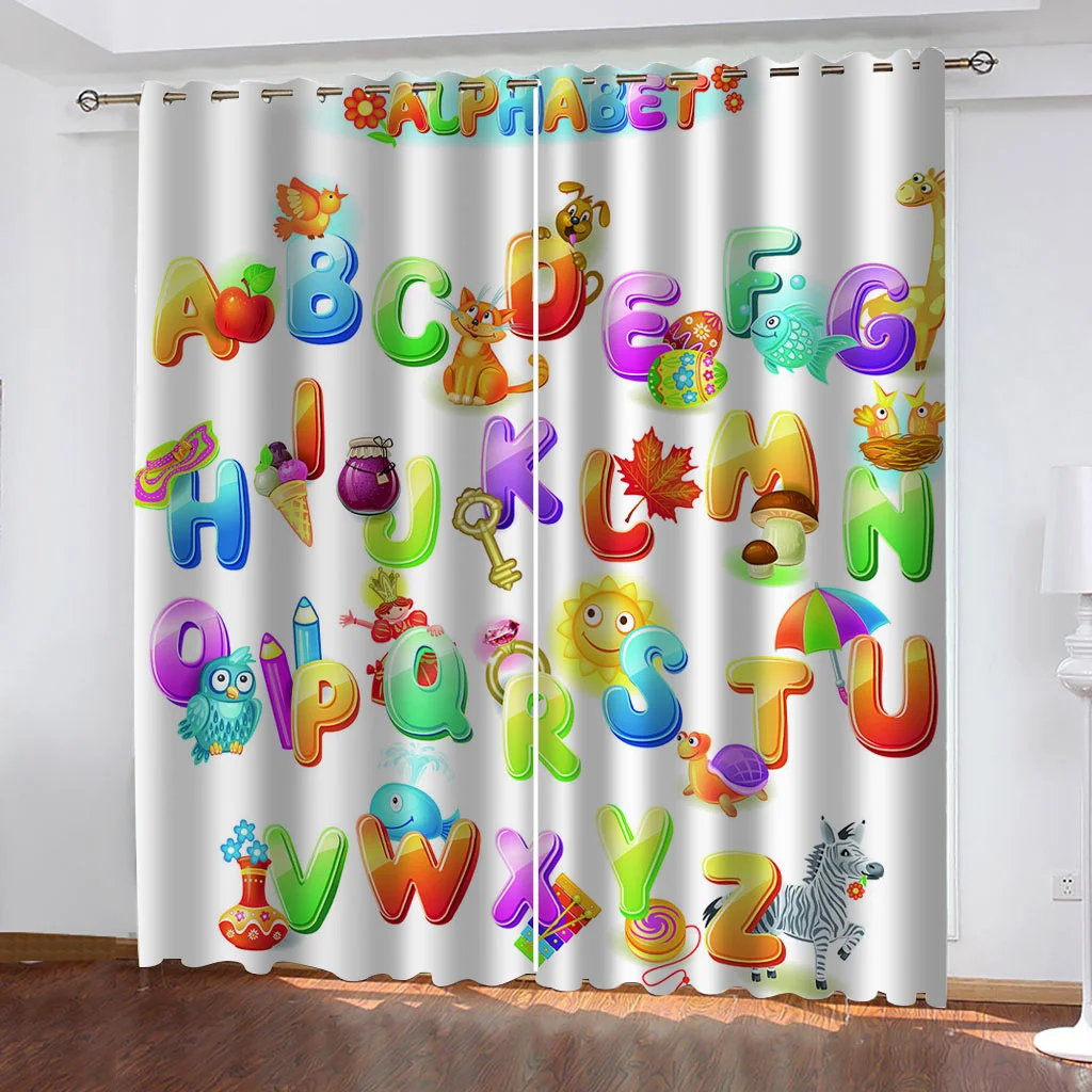 Mathematical Formula Window Curtains, Drapes, Living Room, Home Decor, Child Bedroom, Kitchen, Multiplication Table