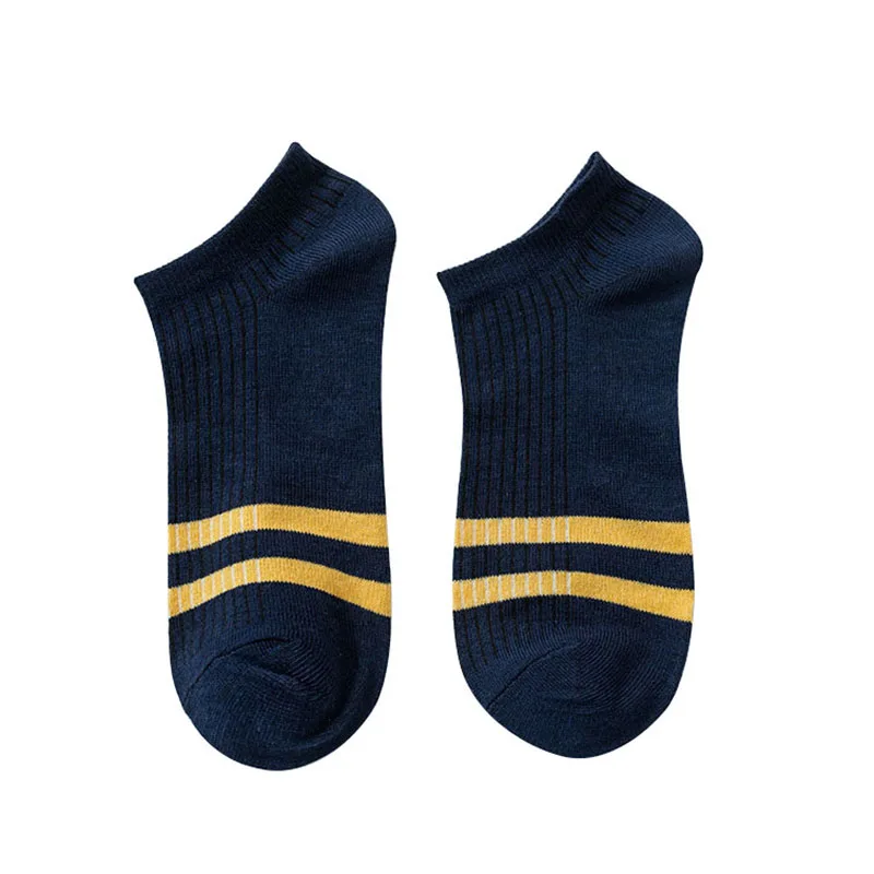 

10 Pairs Men Socks Spring Summer Splicing Color Comfortable Cotton Men's Boat Socks Sport Shoes Shallow Mouth Low Cylinder Socks