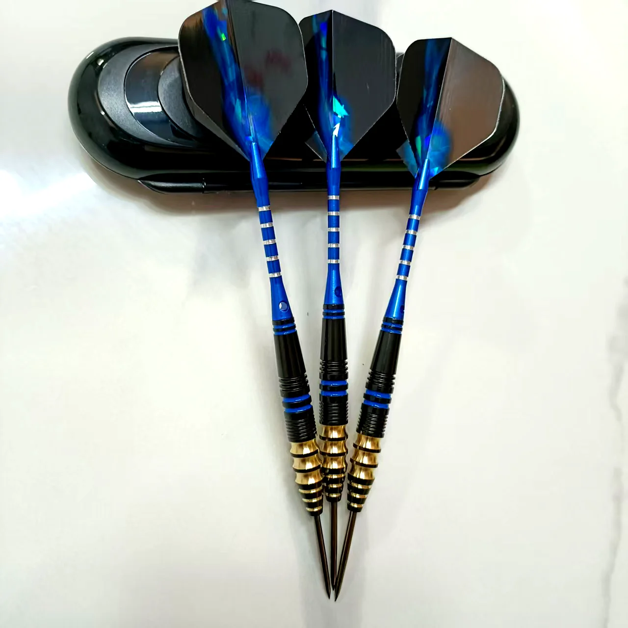 Professional Dart Set 23 Grams Metal Steel Tip  Brass Barrel Darts with Nylon Shaft Protector Dart Set  for Dartboard Game