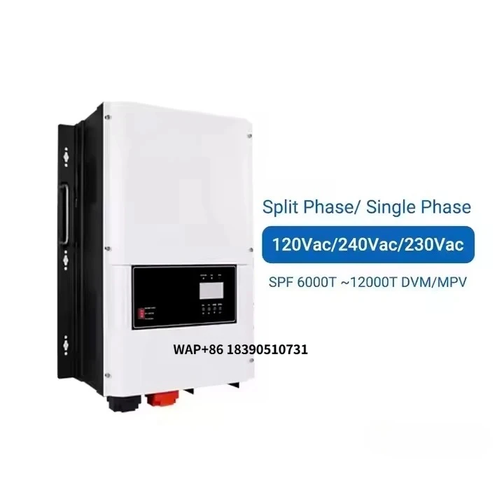

Split Phase Hybrid Off Grid Inverter 120/240V 48VDC 6kw 8kw 10kw 12kw 18kw SPF 4000-12000T Solar Inverter Price