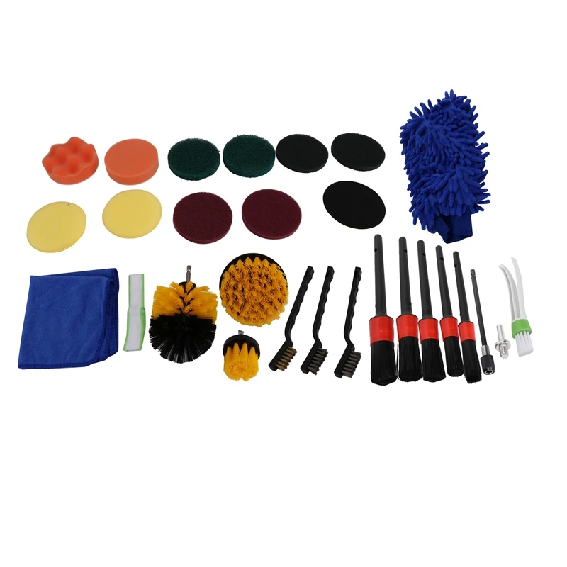 

Car Detail Brush Kit, Detail Brush Car Detail, Wheel Car Detail Cleaning Brush, Exterior Interior Auto Detail Brush Set