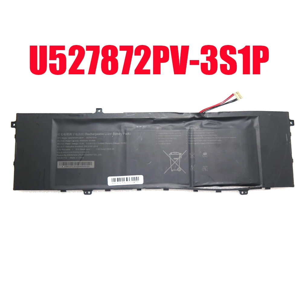 Laptop Battery AU156 U527872PV-3S1P 11.4V 4000MAH 45.6WH 10PIN 7Lines New