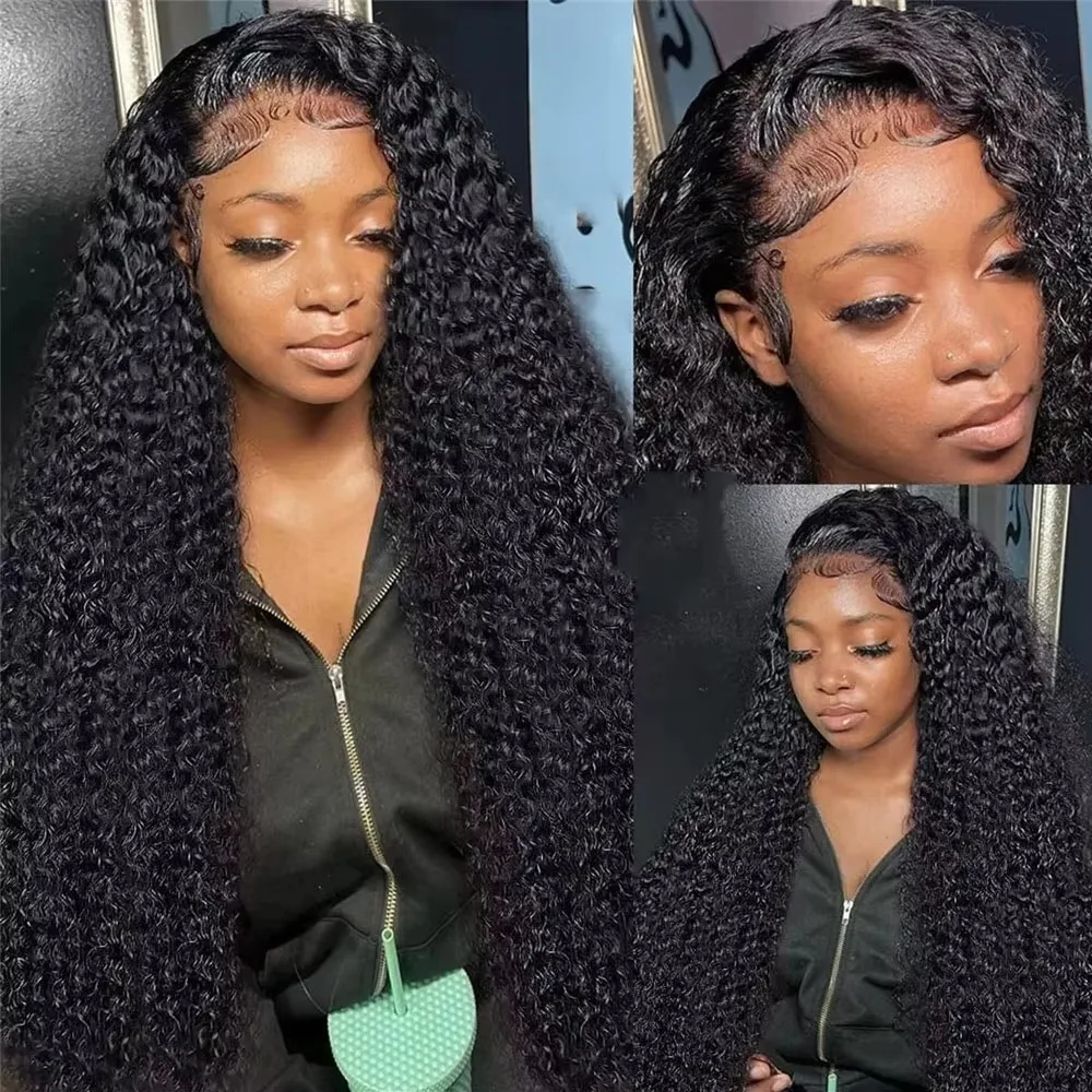 40 Inch Deep Wave Lace Front Wig Human Hair Wigs 100% Human Hair Wig 13x4 Deep Curly Frontal Wig Pre Plucked with Baby Hair 13x6 Lace Front Human Hair Wig 5x5 Glueless HD Lace Front Wig for Women