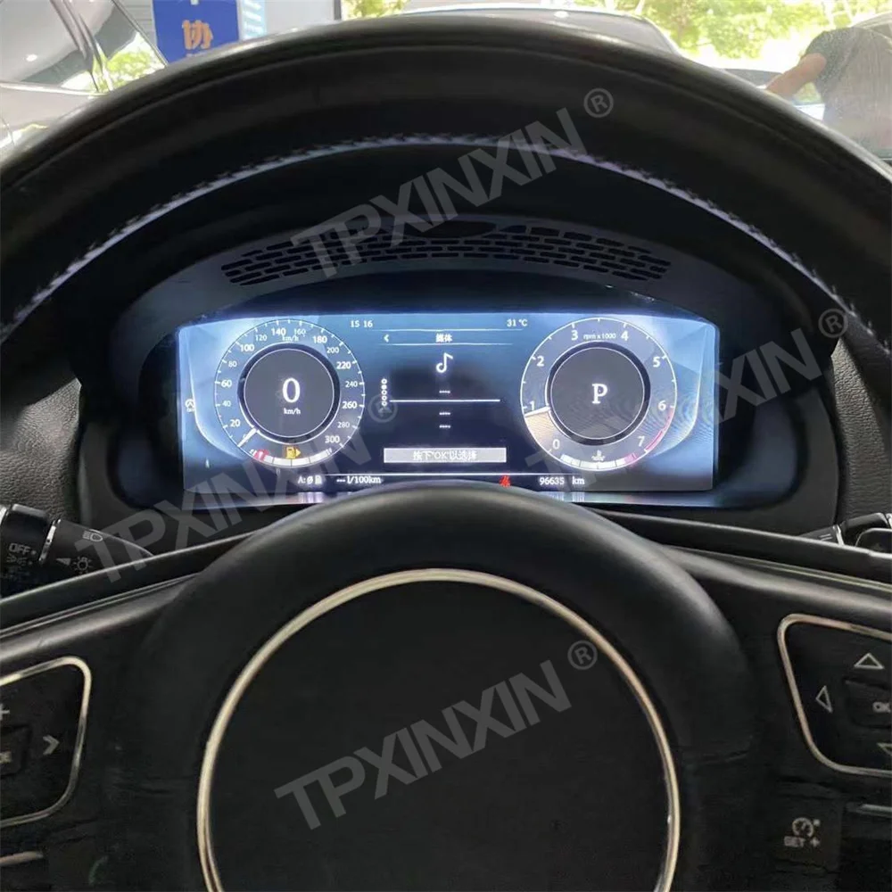 Upgrade Cockpit 12.3 Inch For Jaguar XFJ 2016-2019 LCD Digital Instrument Cluster Smart Odometer Speedometer Linux QLED Screen