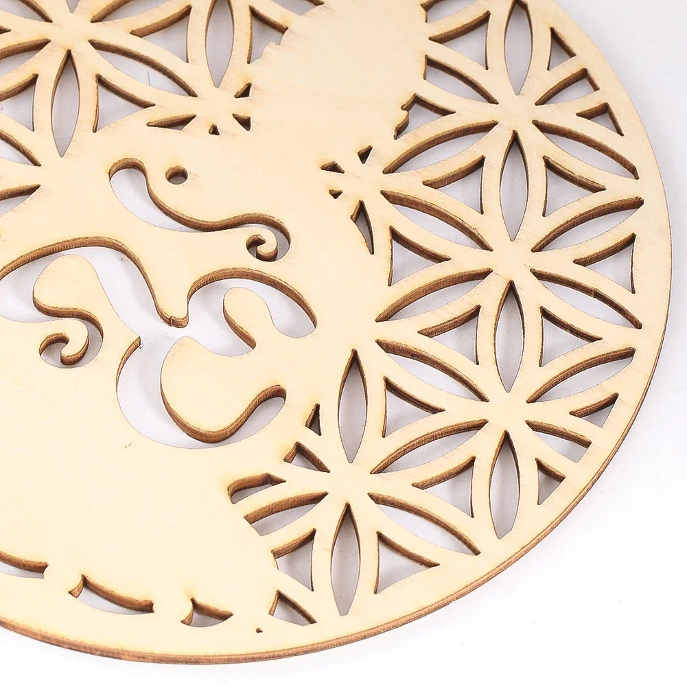 

Деревянная Ажурная декоративная доска Будды, панель для отображения медитации на открытом воздухе для сада, патио, релаксации, духовного украшения дома