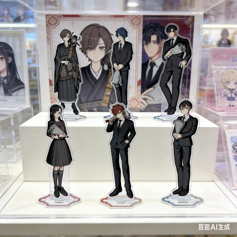 4th Anniversary Anime MILGRAM 15CM Acrylic Stand Cosplay Amane/Haruka/Yuno/Fuuta Prop Model Ornament Toy For Gifts Accessories