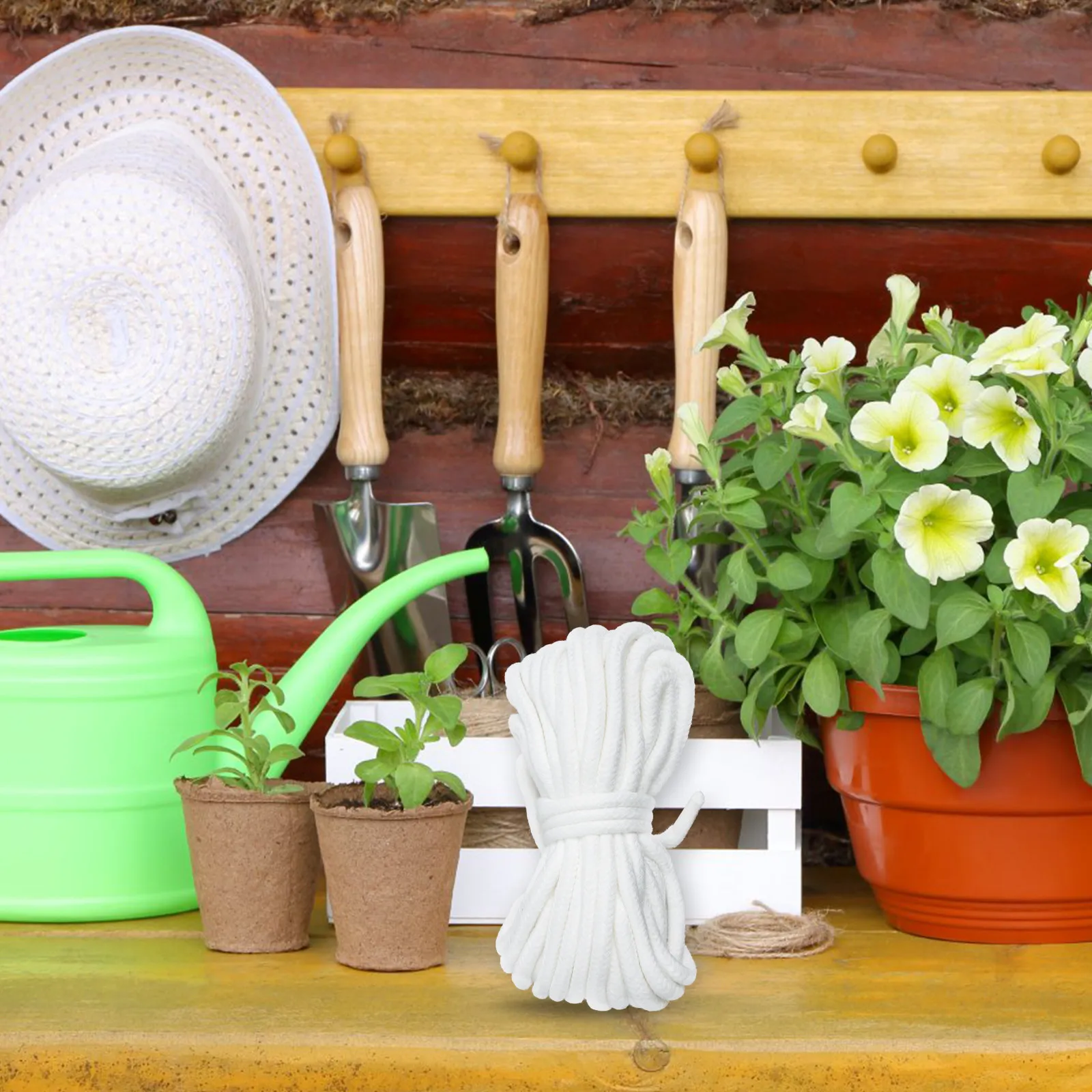 

Комплект для автоматического полива растений: хлопковый шнур для самополива цветочных горшков, для домашнего садоводства, офиса, дома, питомника