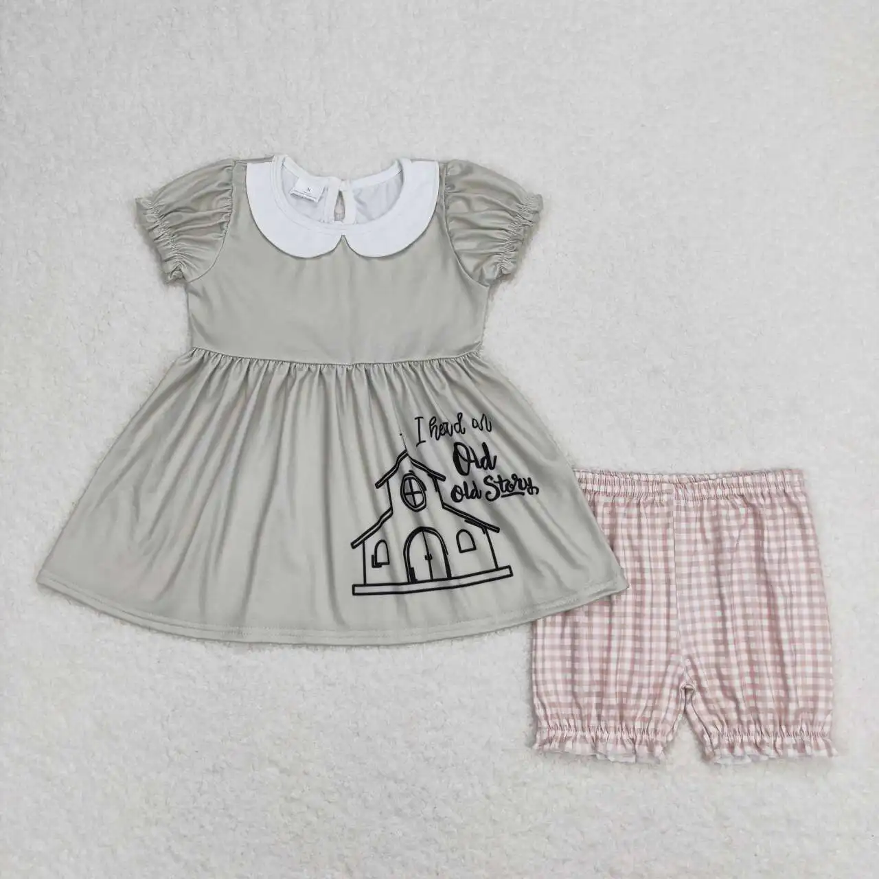 

Baby Girls outfits summer clothing Toddlers wholesale boutique clothes Baby Short Sleeves Top Kids new arrival sets