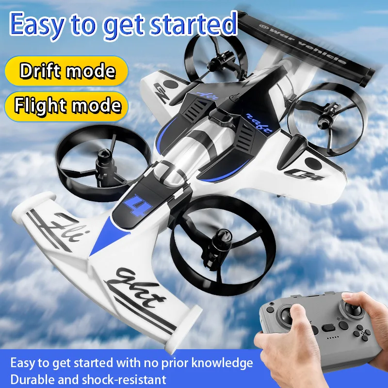 CZ04 Land Air Dual Use Drift Vehicle Lighting Special Effects Remote Control Aircraft Long Range Helicopter Fixed Altitude Drone