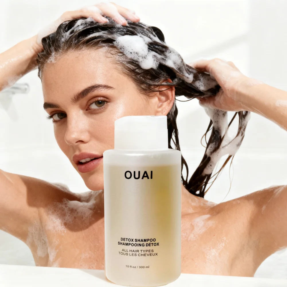 

OUAI Fruit Vinegar Essence Detox Shampoo-Cleansing for Hair That Removes Dirt Oil and Refreshes-Sulfate Free Hair Care