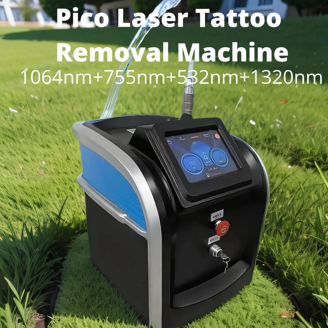 

Picoway Picosecond Laser Tattoo Removal Machine 4 Probe Color Tattoo Removal Black Doll Skin Rejuvenation Laser Beauty Equipment