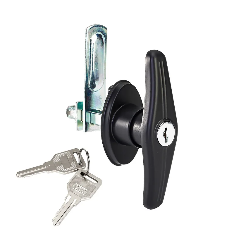 

1PCS RV Door Lock T-Handle Lock Alloy Connecting Rod Chassis T-Handle Door Lock Hardware Lock Mechanisms T Handle Rear Campervan