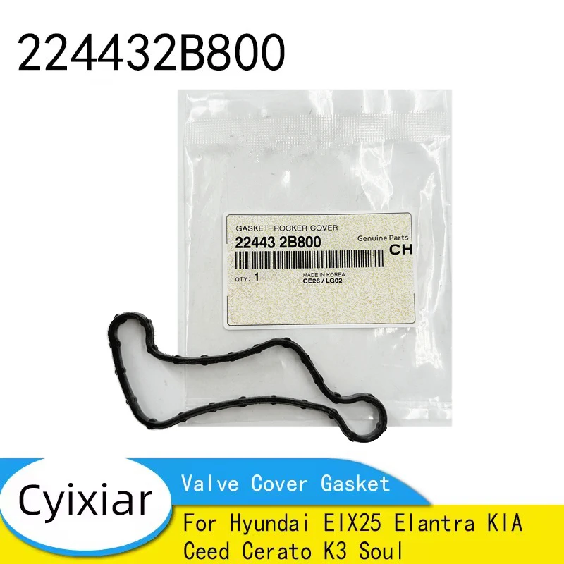 New 224432B800 Rocker Cover Gasket 22443-2B800 Valve Cover Gasket For Hyundai EIX25 Elantra KIA Ceed Cerato K3 Soul