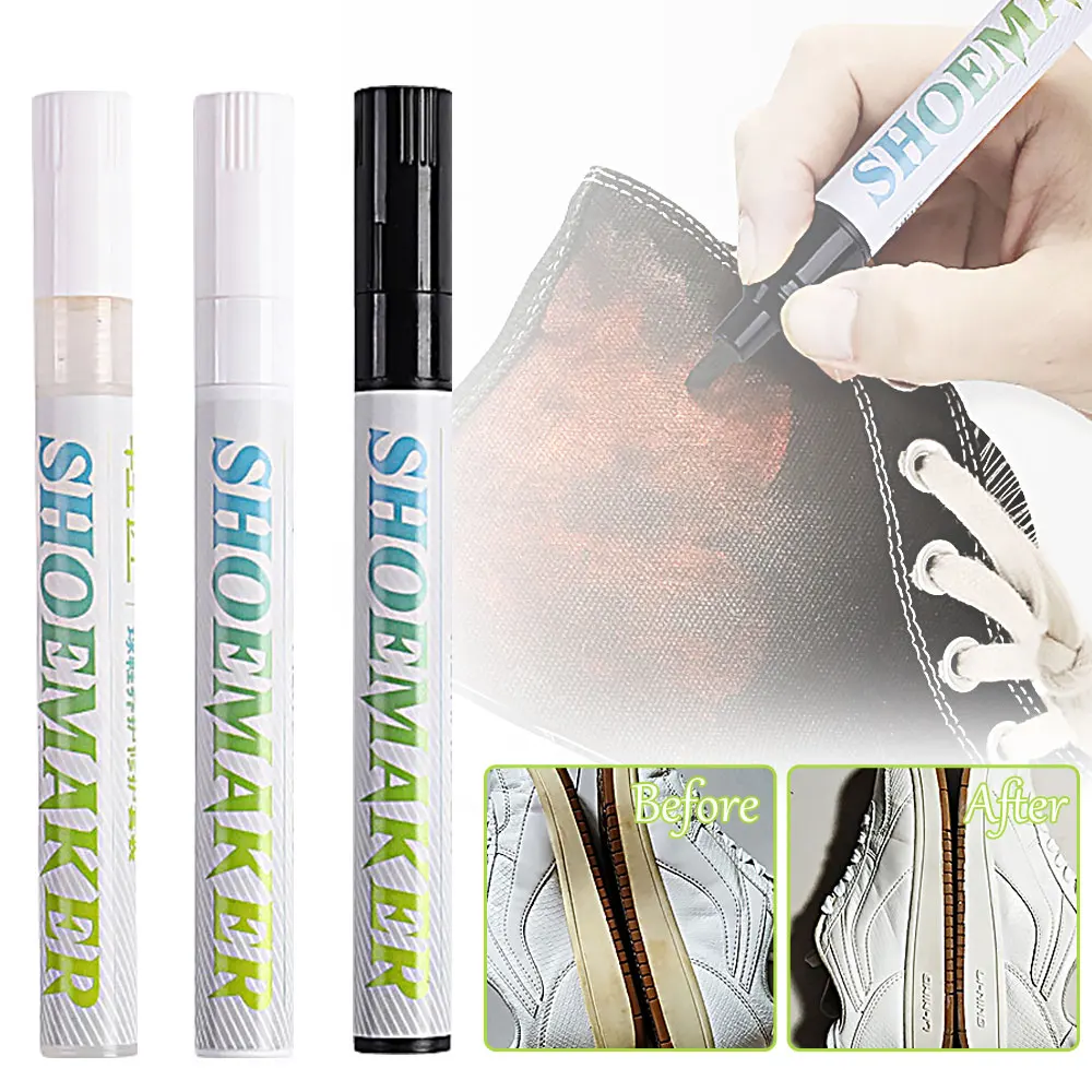 Shoes Stains Removal Waterproof Sneakers Anti-Oxidation Pen Repair Complementary Color White Go Yellow Shoe Whitening Cleaning