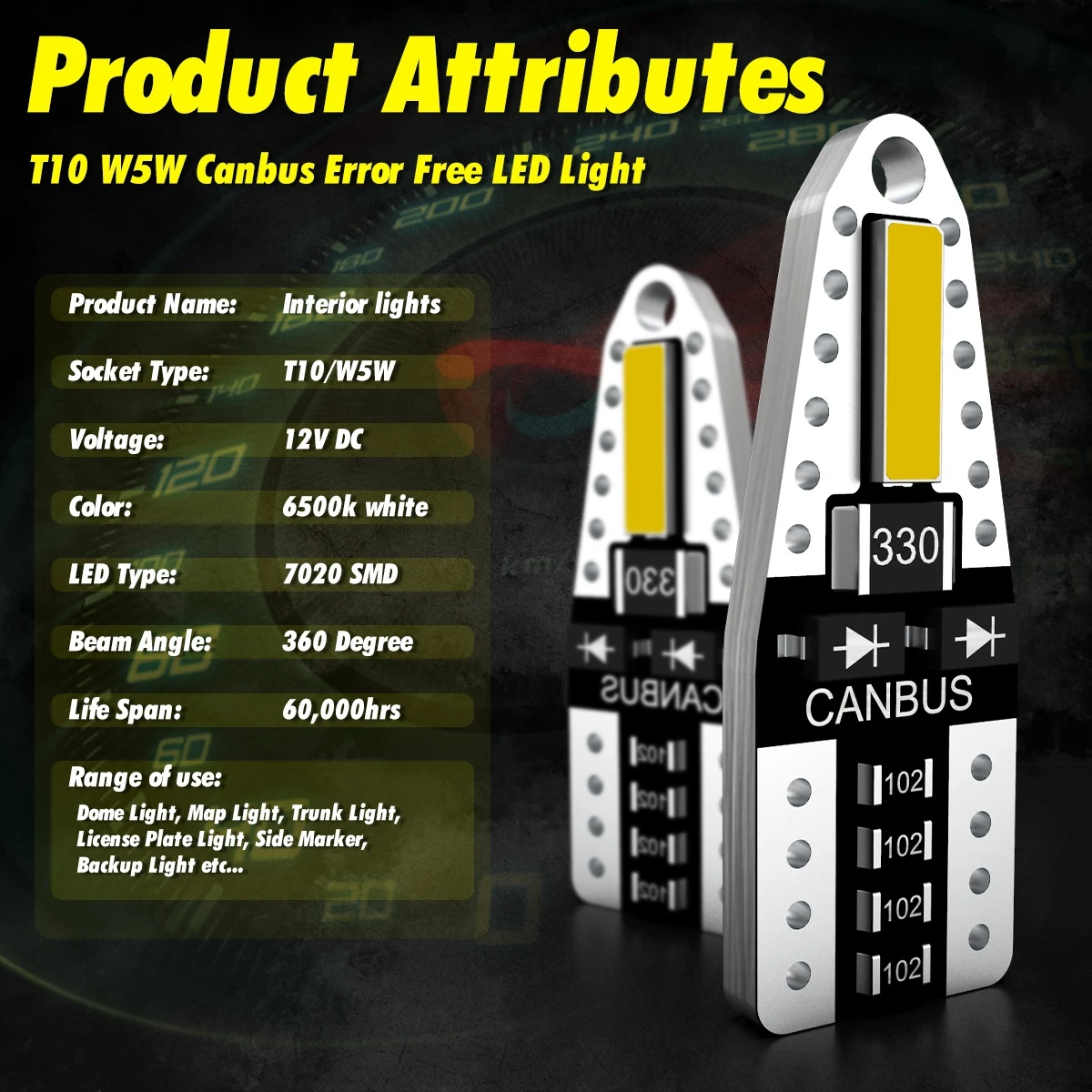 8pcs W5W T10 LED Car Canbus Bulb Car Interior Light For Ford Mondeo MK4 MK1 MK3 Fiesta Focus 2 Explorer C Max F150 Accessories