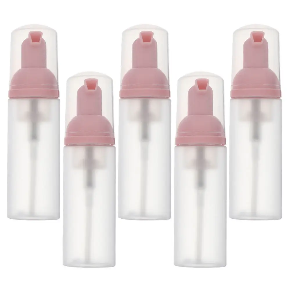 5Pcs Portable Foaming Bottles Clear Plastic Mousse Bubble Dispenser Reusable Travel Container Sub Foaming Bottles