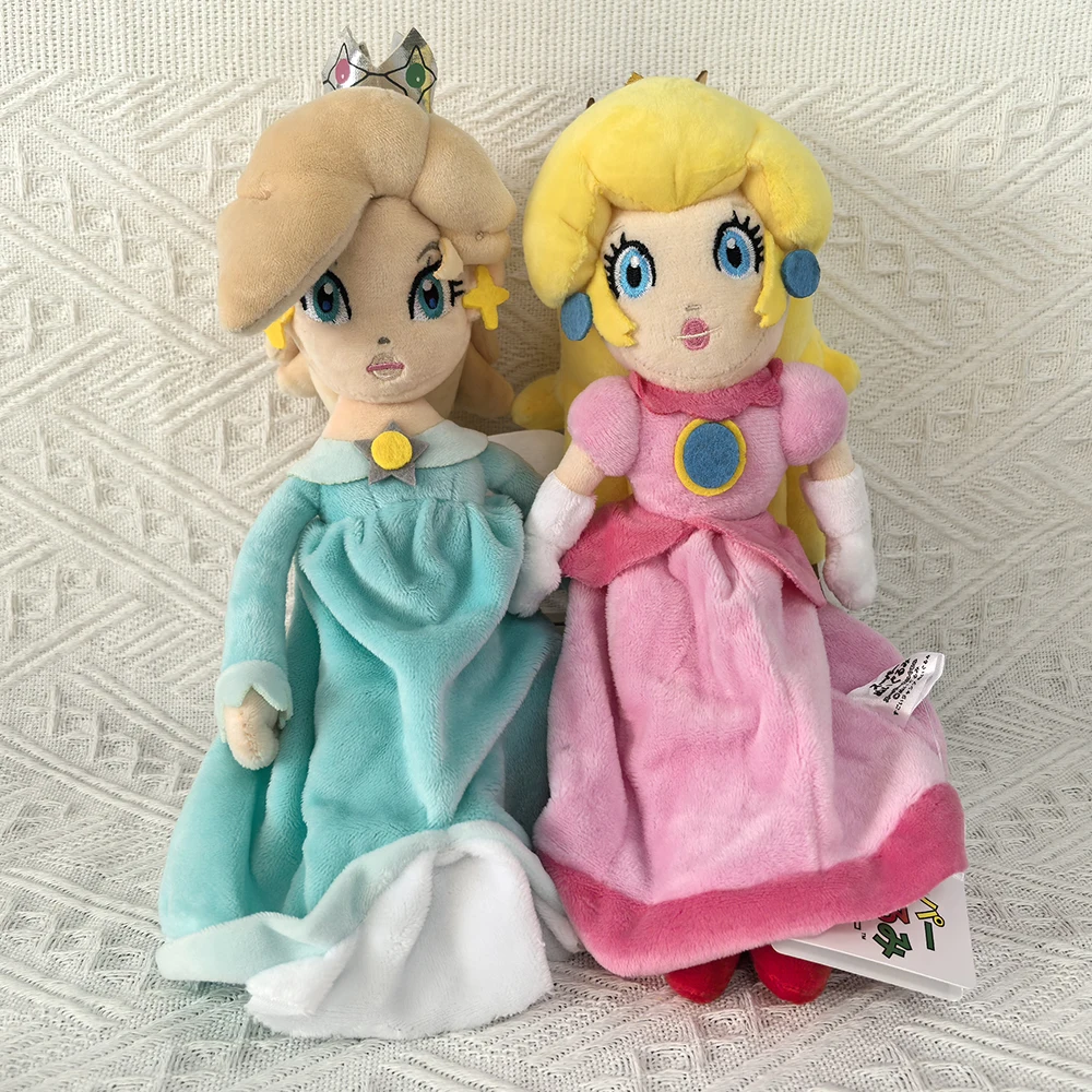 

TAKARA TOMY 2X Super Mario Bros. Wonder Peach Rosalina Princess 10" Stuffed Animal , Switch Game worlds Odyssey Plush Toy Doll