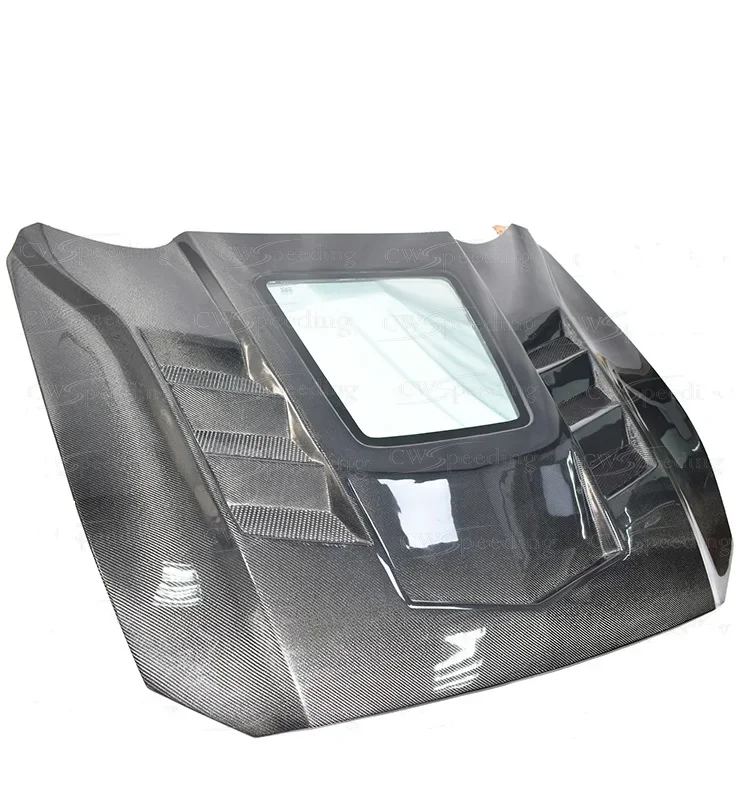 High Quality  IMP Style Carbon Fiber Hood Bonnet  for Mustang 2015-2020