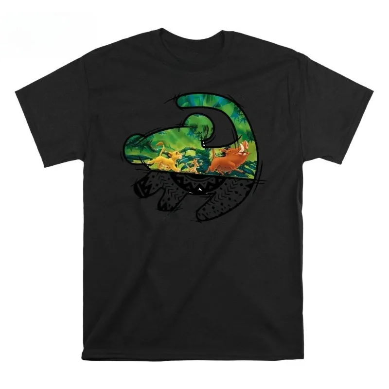 

Лето 2022, рубашка с рисунком «Король Лев Симба», ретро-футболка с изображением Короля Лев для взрослых, праздничная футболка, мужская и женская футболка с коротким рукавом с принтом