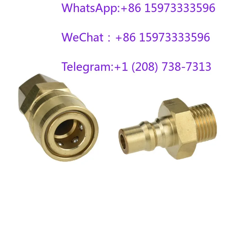 Mining Use Vulcanized Copper Quick Connect Adapter Double Thread Specification Thick Wall Anti-Leak Hydraulic Pipe Joint