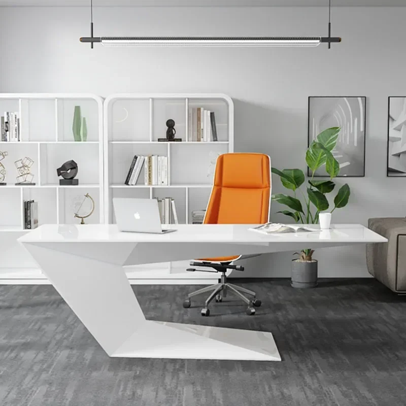 

Computer Workstation Standing Desk White Study Office Lap Corner Desk Writing Executive Mesa De Escritorio Furniture Desk