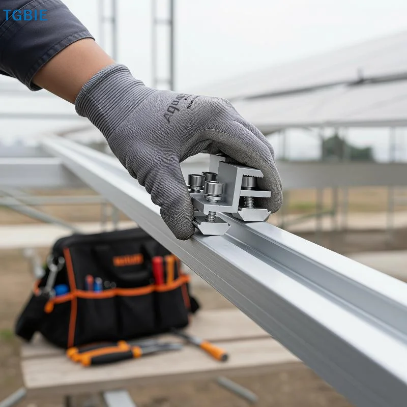 [TL]Heavy Duty Aluminum Solar Panel Mounting Clamps 4/8/12PCS Corrosion Resistant for Rooftop Off Grid Solar Power Setup